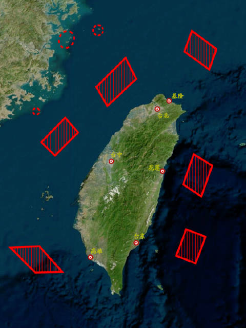 解放军三次台海行动示意图叠加，揭示背后的故事与小巷中的秘密美食店