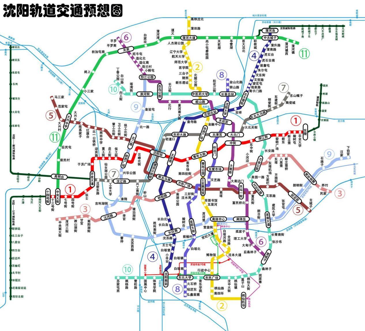 沈阳地铁最新规划概览，未来线路图及建设进展揭秘